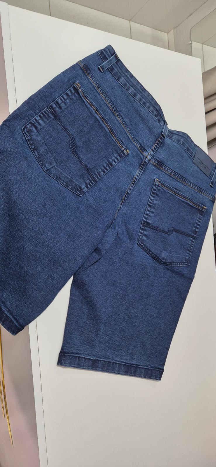 bermuda masculina plus size c/elastano c/azul — foto 2