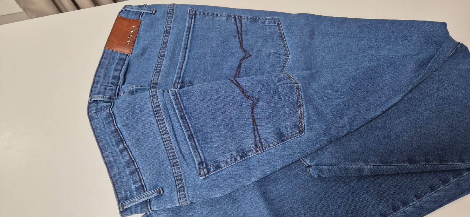 calça masculina plus size victhara c/elastano c/azul — foto 2