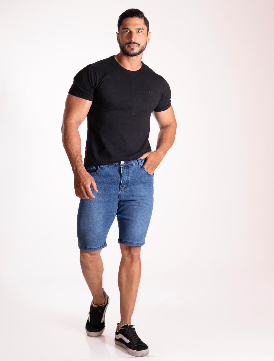 bermuda jeans masculina C/lycra A/pino — foto 3
