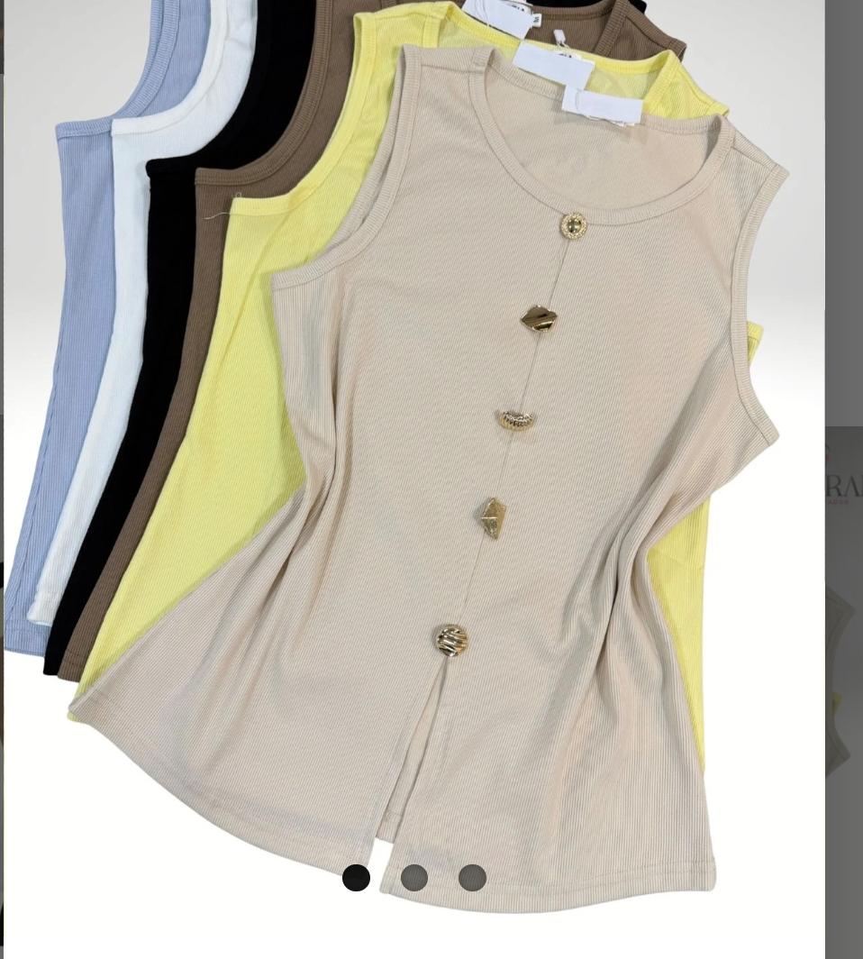 blusa algodão canelado S/P — foto 1
