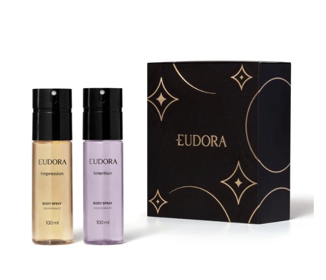 kit presente eudora body spray impression e intention — foto 2