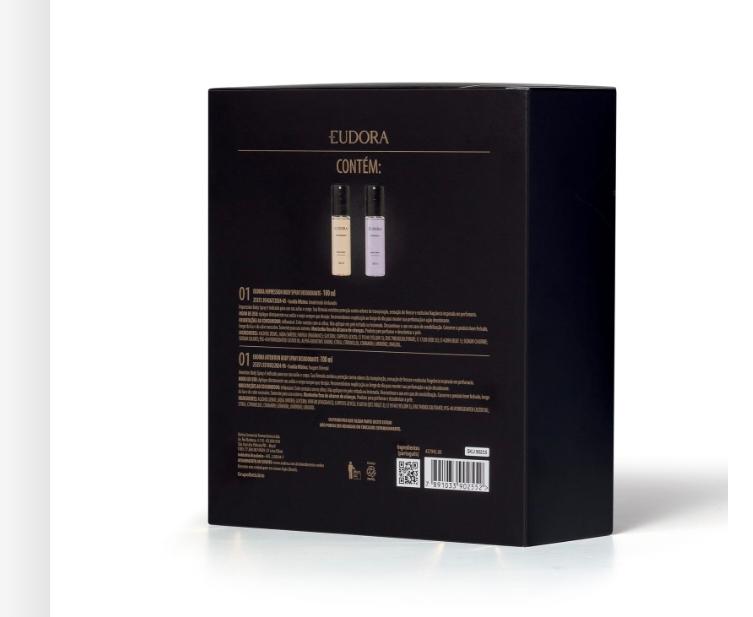 kit presente eudora body spray impression e intention — foto 3
