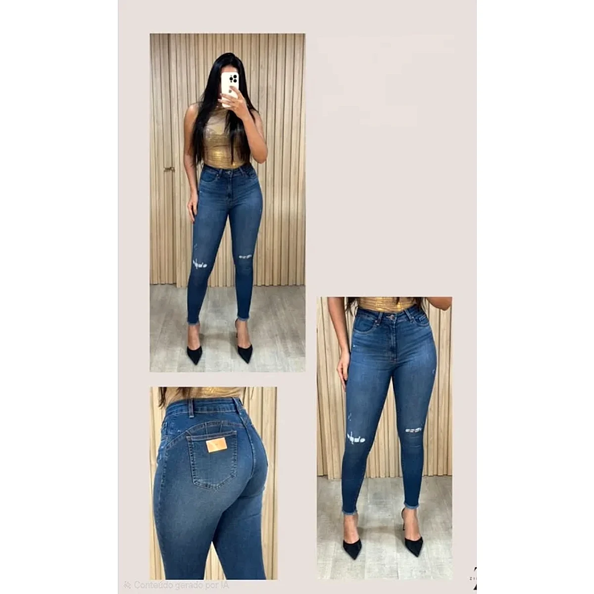 calça skinny lycra  zirapp 
