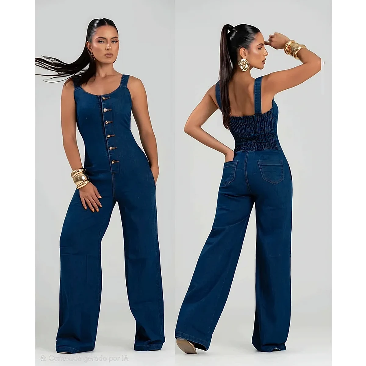 macacão jeans 7852